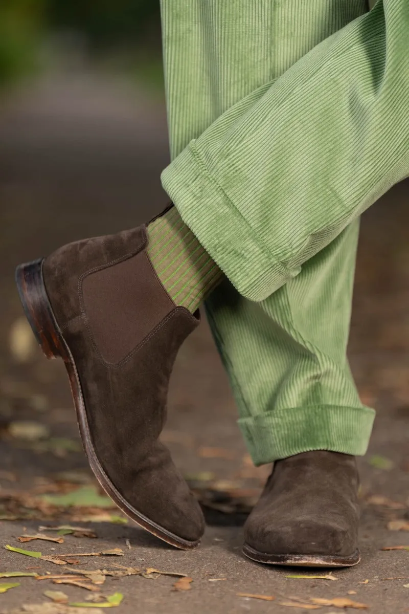Sage Green Stancliffe Corduroy Trousers