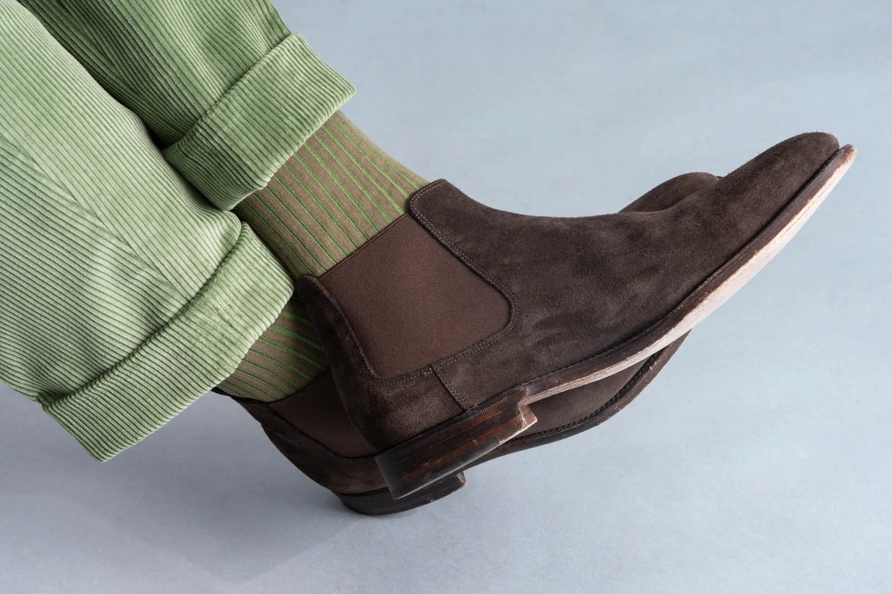 Sage Green Stancliffe Corduroy Trousers