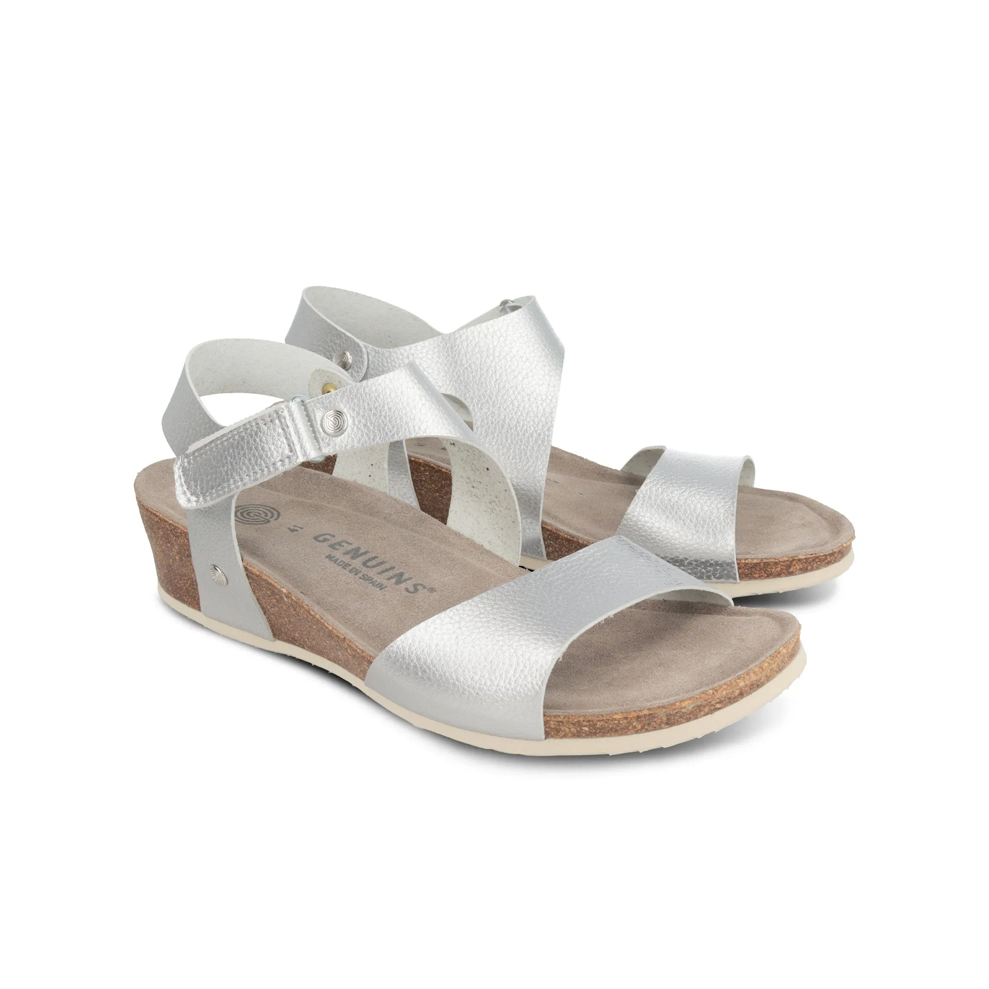 Teo Silver Sandals