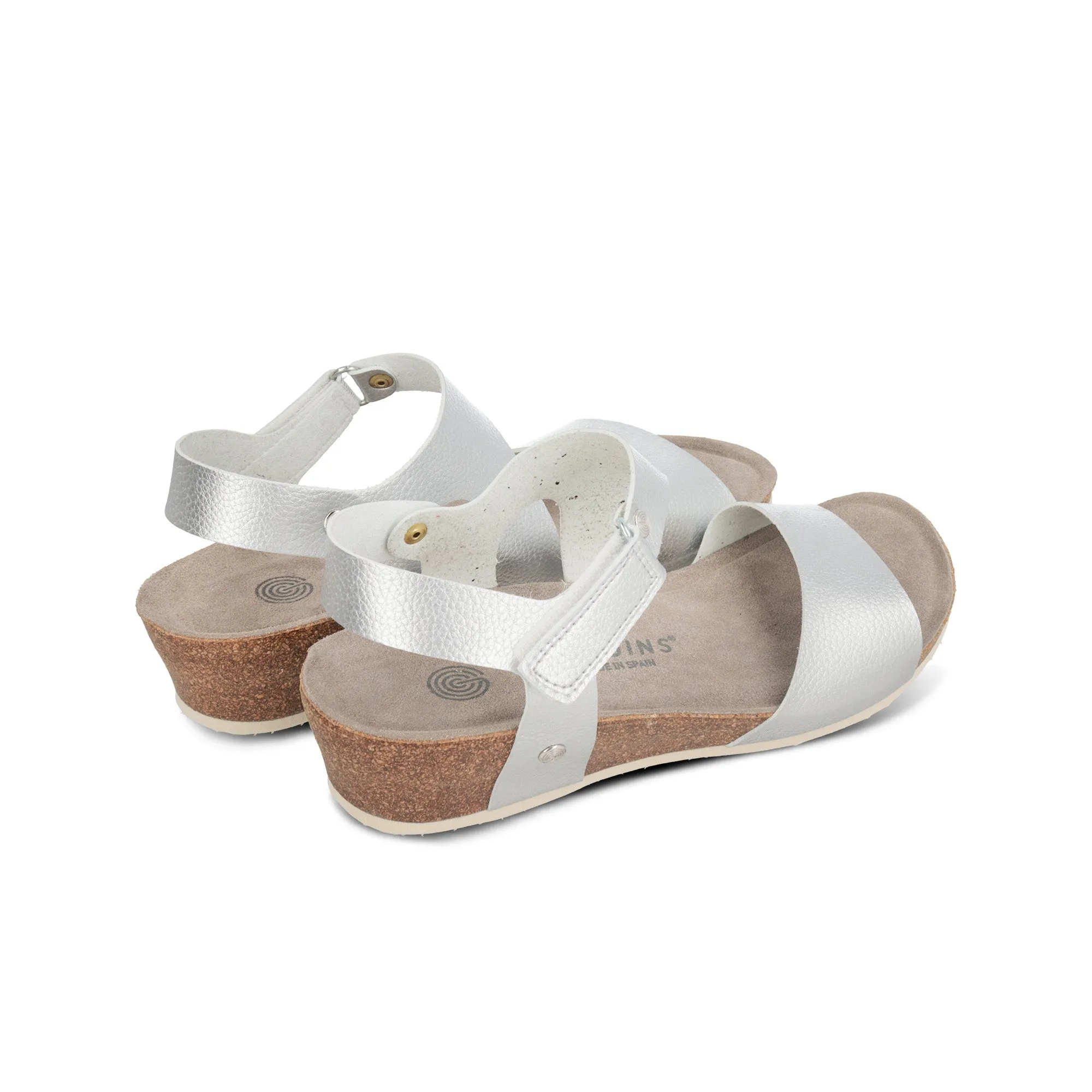 Teo Silver Sandals