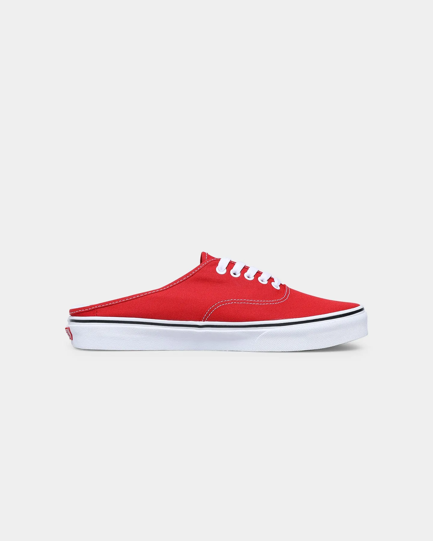 Vans Authentic Mule Canvas Slip Ons Racing Red/True