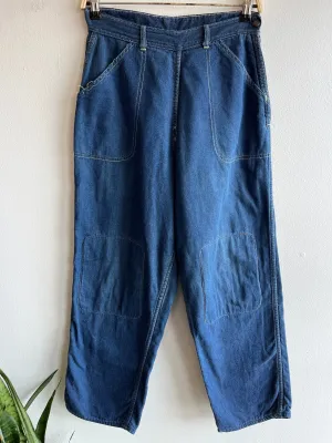 Vintage 1940/1950s Bilt-Well Flannel Lined Denim Side-Zip Jeans