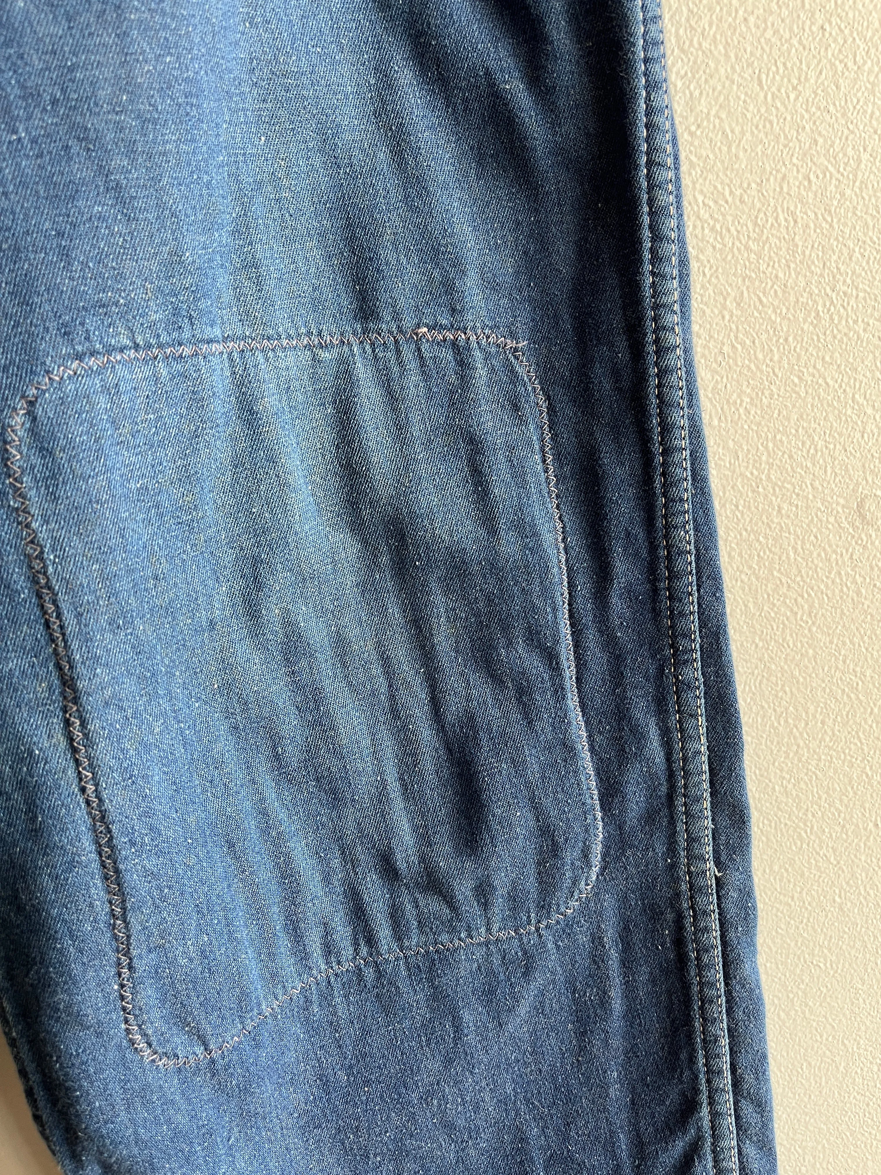 Vintage 1940/1950s Bilt-Well Flannel Lined Denim Side-Zip Jeans