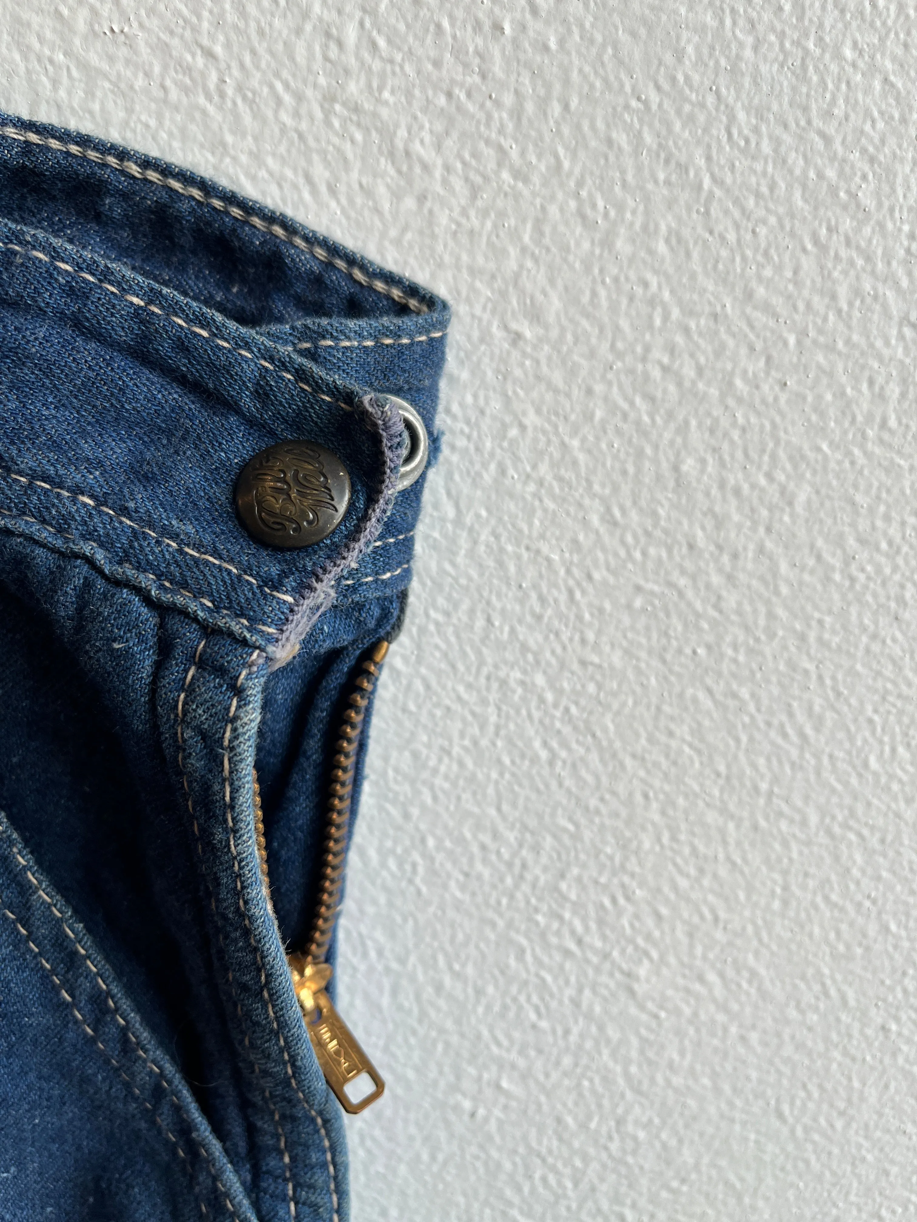 Vintage 1940/1950s Bilt-Well Flannel Lined Denim Side-Zip Jeans
