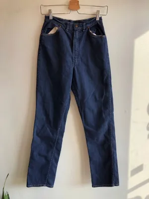 Vintage 1950s Dark Wash Wrangler Blue Bell Denim Jeans