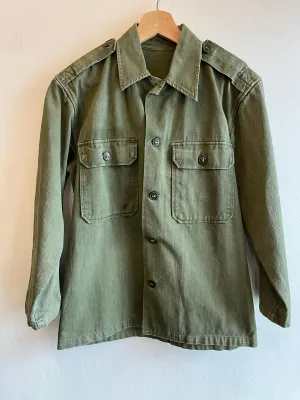 Vintage 1950s HBT Military Shirt