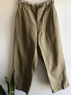 Vintage 1950s Korean War U.S. Military Khaki Pants