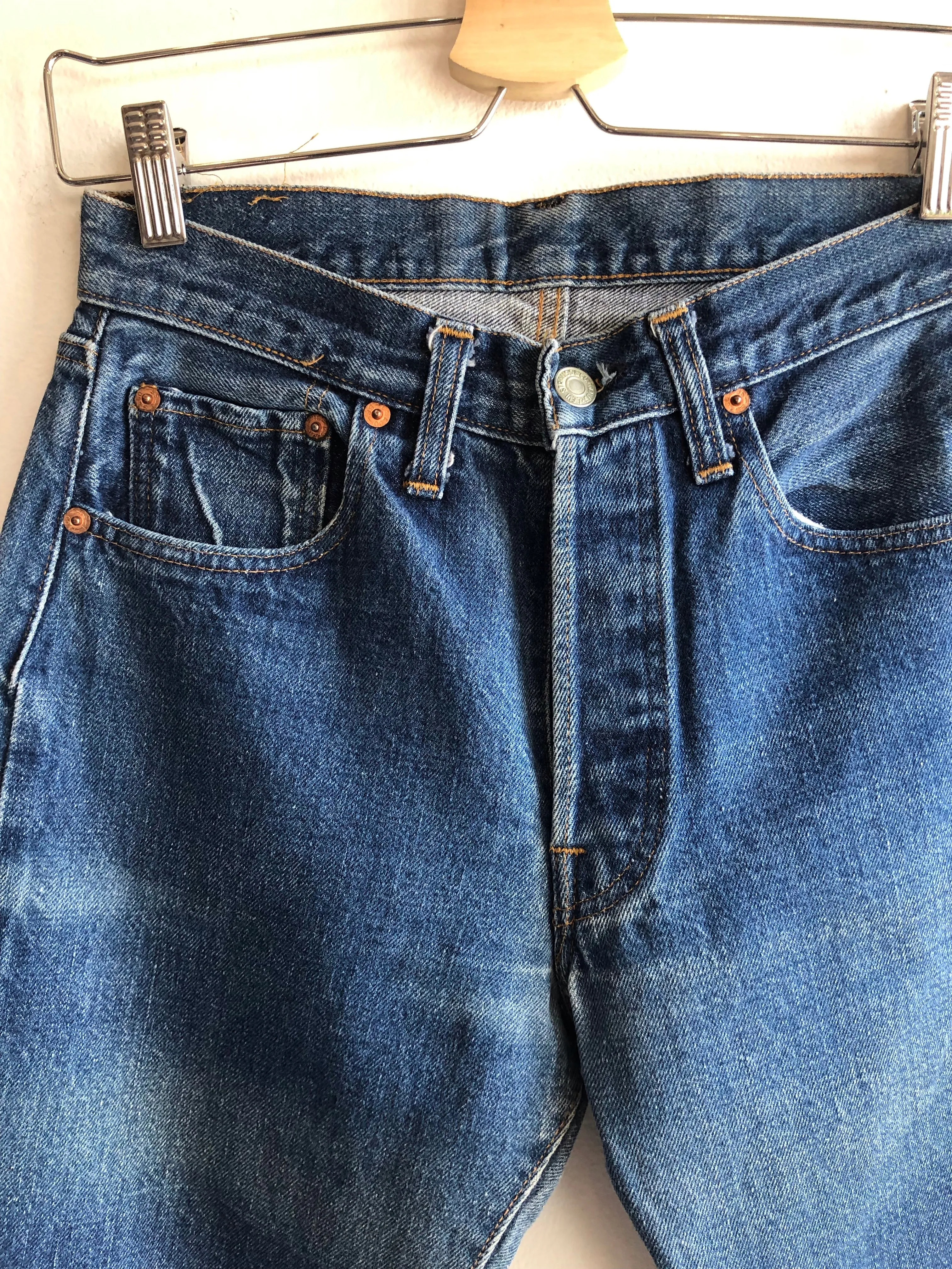 Vintage 1970s Levis 501 Selvedge Denim Jeans