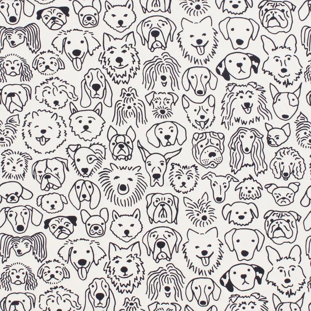 Winter Water Factory | Long Sleeve Romper in Dog Doodles