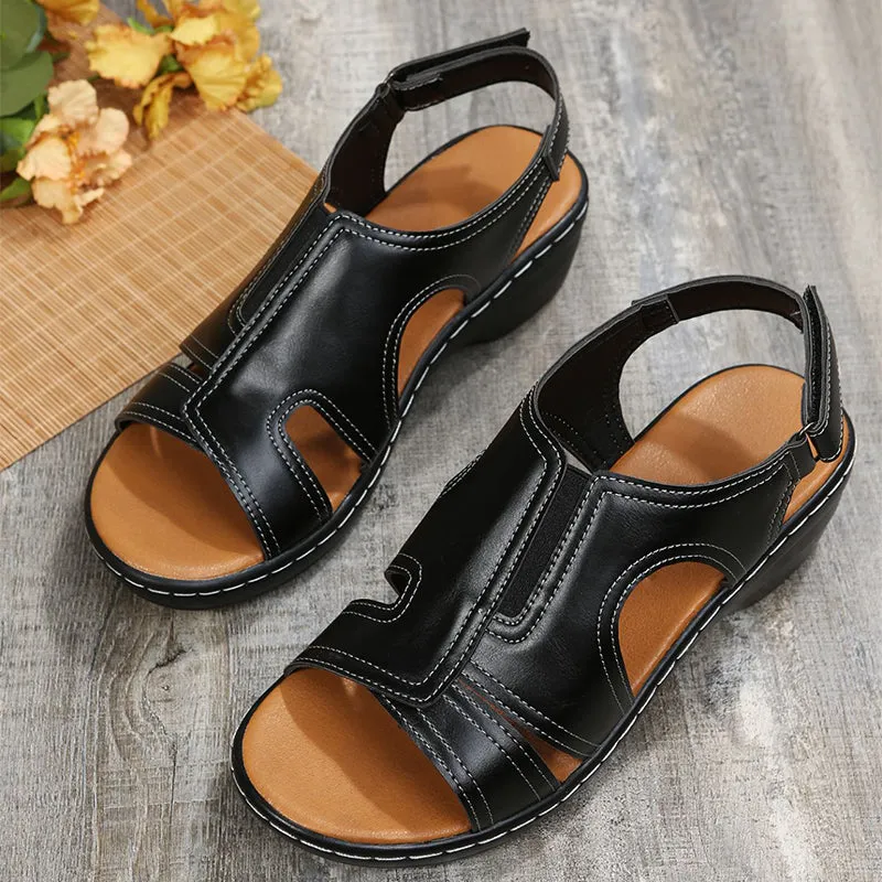 Women’s Chunky Heel Sandals with Ankle Strap