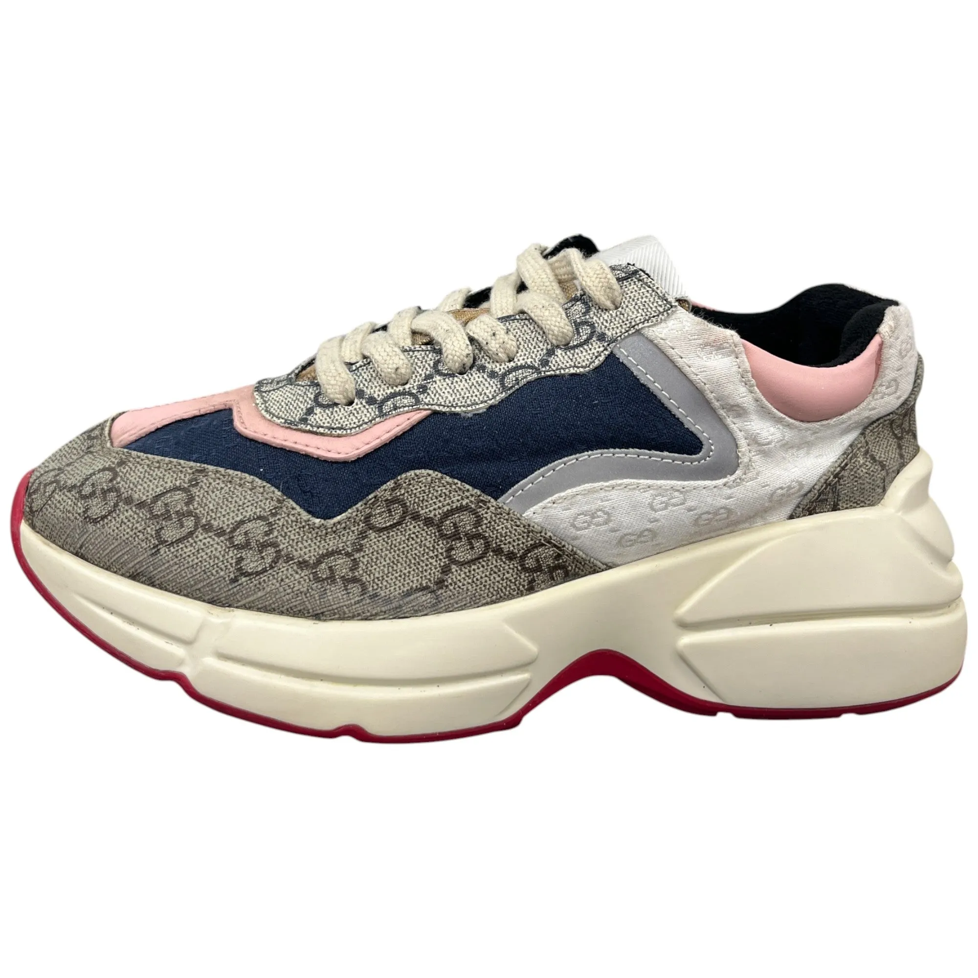 Women's Gg Rhyton Low Trainers Beige Size EU 35 / UK 2
