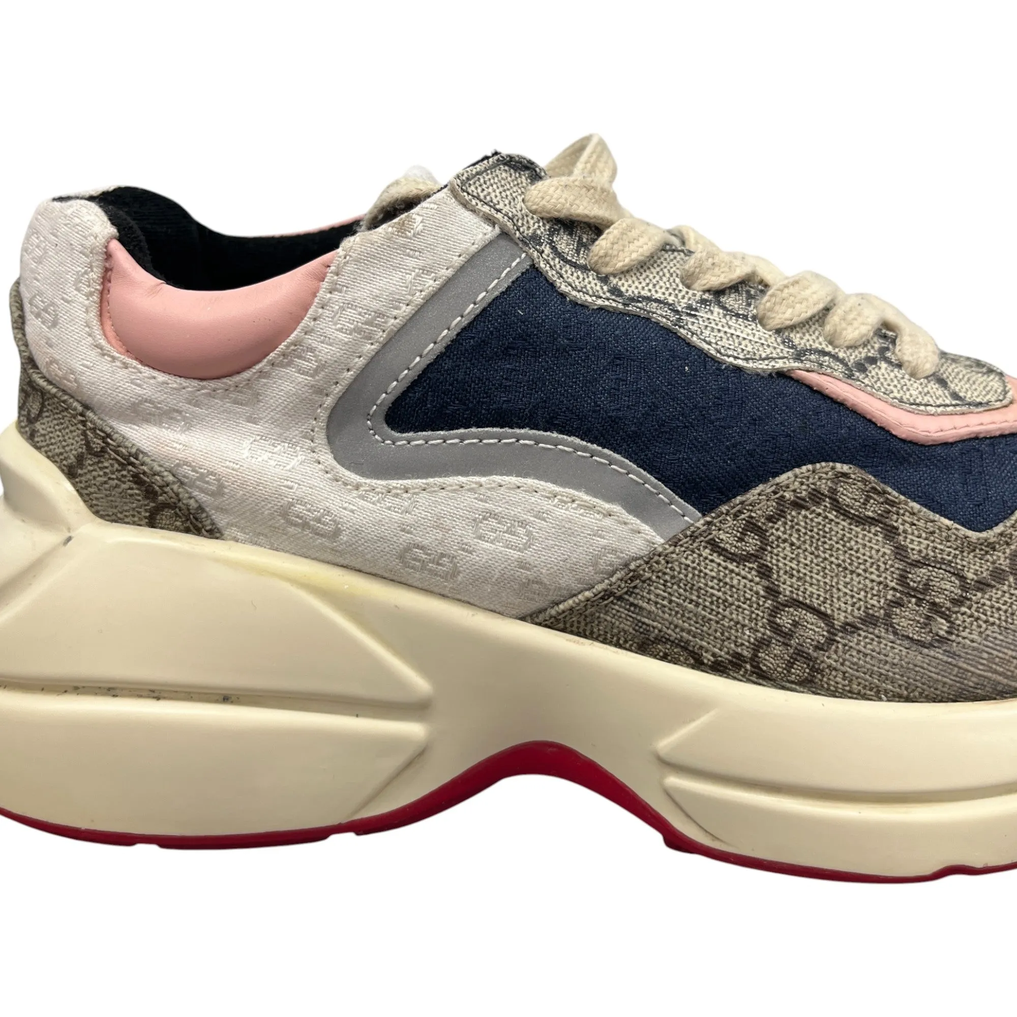 Women's Gg Rhyton Low Trainers Beige Size EU 35 / UK 2
