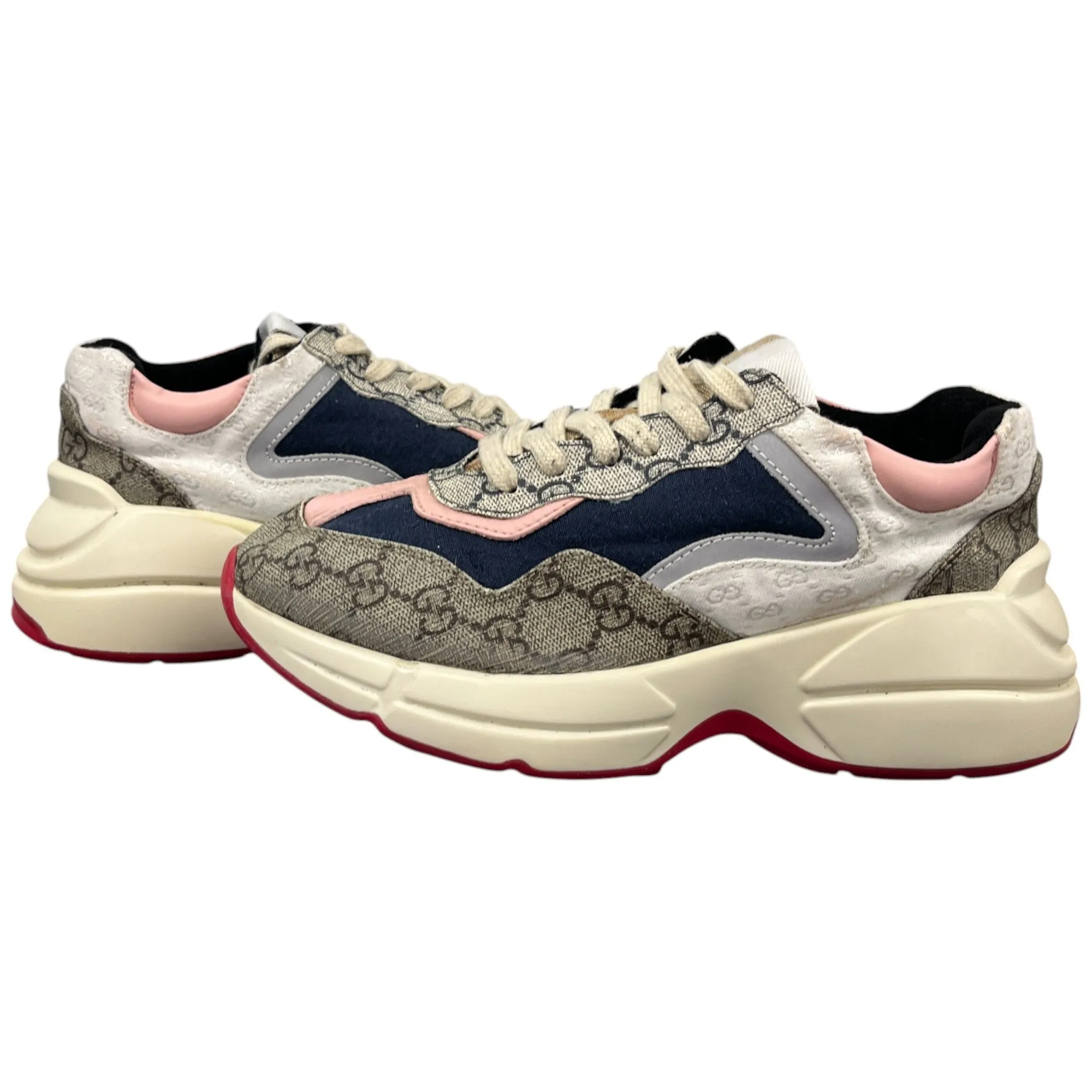 Women's Gg Rhyton Low Trainers Beige Size EU 35 / UK 2