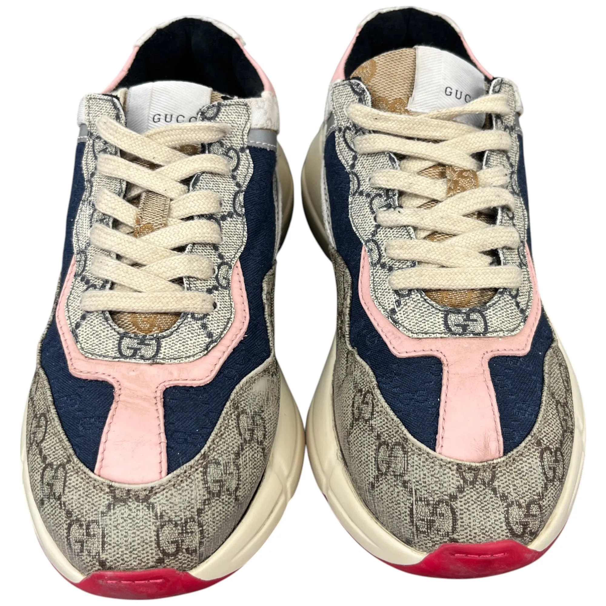 Women's Gg Rhyton Low Trainers Beige Size EU 35 / UK 2