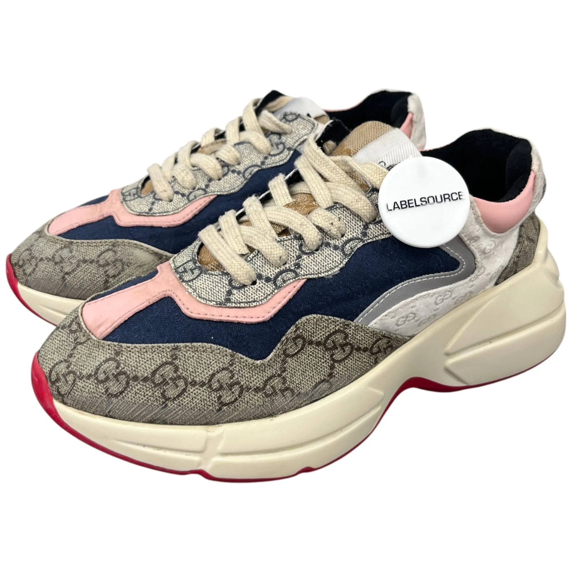 Women's Gg Rhyton Low Trainers Beige Size EU 35 / UK 2