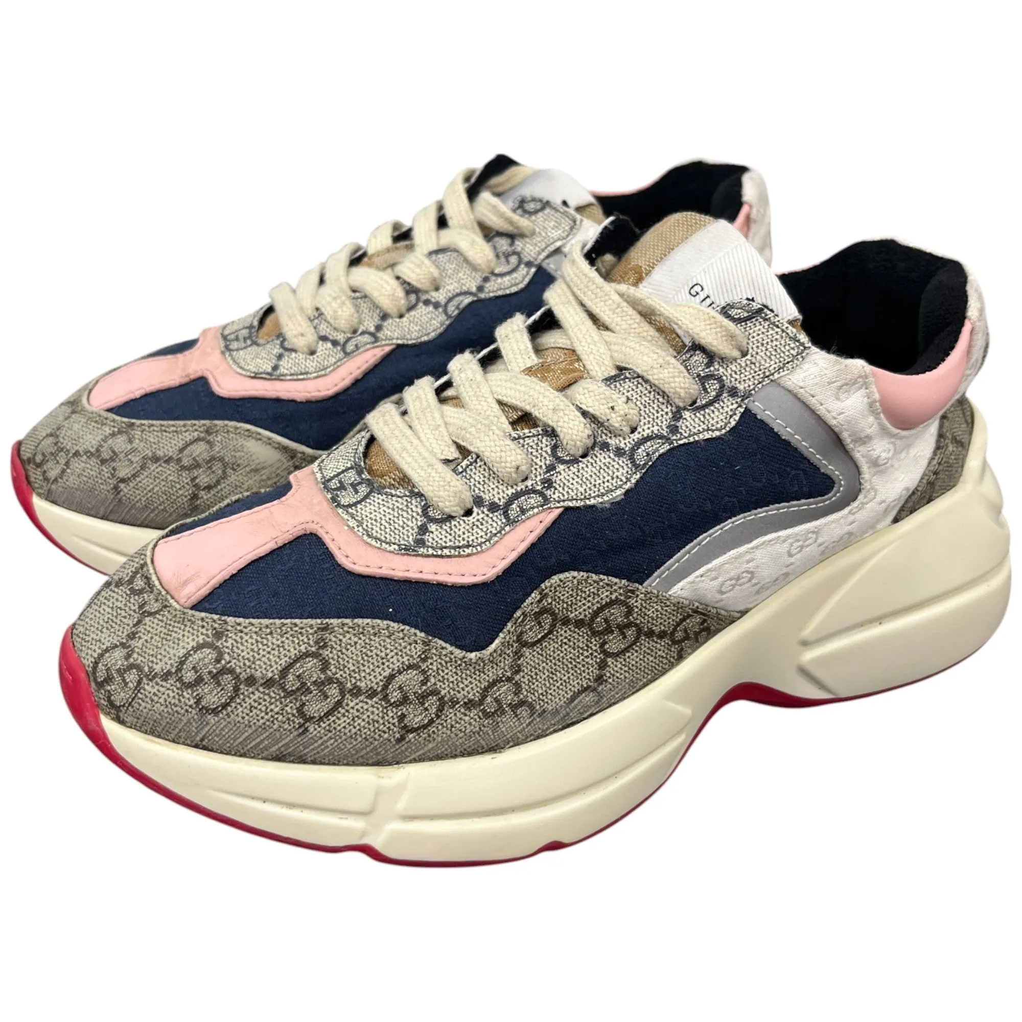 Women's Gg Rhyton Low Trainers Beige Size EU 35 / UK 2