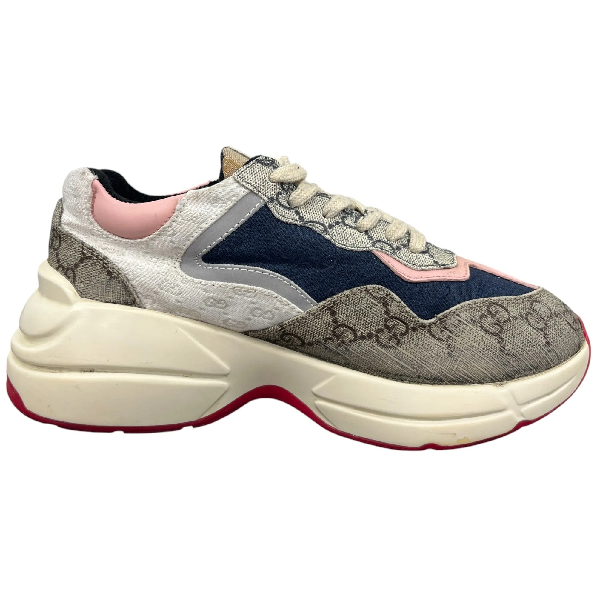 Women's Gg Rhyton Low Trainers Beige Size EU 35 / UK 2
