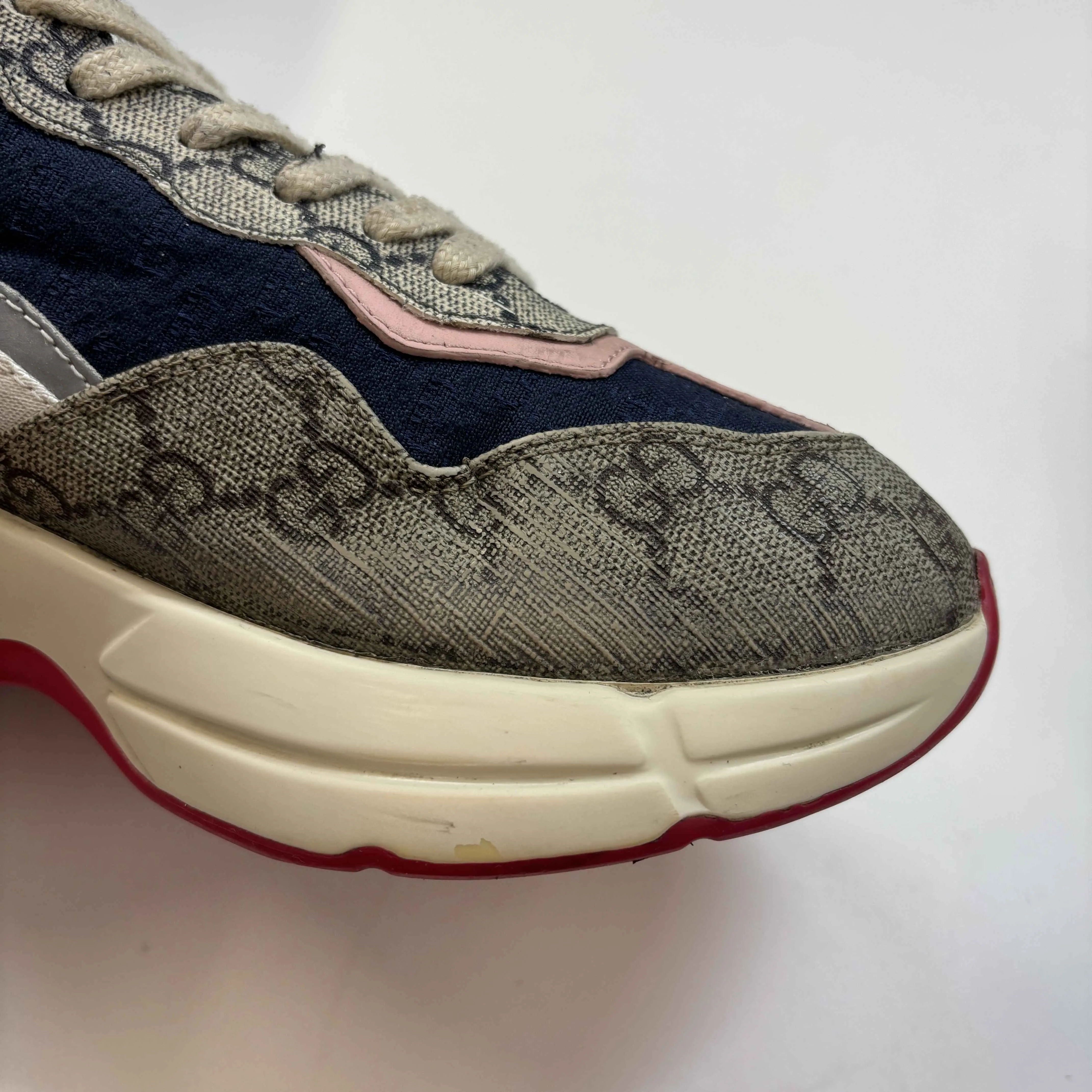 Women's Gg Rhyton Low Trainers Beige Size EU 35 / UK 2
